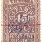 (I.B) Australia - Victoria Revenue : Stamp Duty 45/-