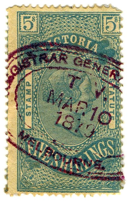 (I.B) Australia - Victoria Revenue : Stamp Statute 5/-