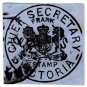 (I.B) Australia Postal : Victoria Frank Stamp (Chief Secretary)