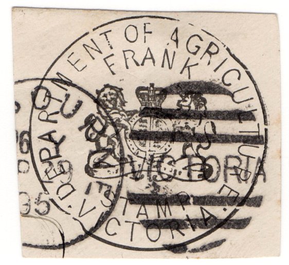 (I.B) Australia Postal : Victoria Frank Stamp (Agriculture)