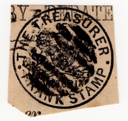 (I.B) Australia Postal : Victoria Frank Stamp (The Treasurer)
