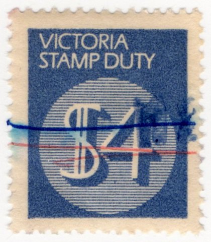 (I.B) Australia - Victoria Revenue : Stamp Duty $4