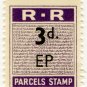 (I.B) Rhodesia Railways : Parcels Stamp 3d
