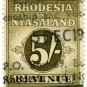 (I.B) Rhodesia & Nyasaland Revenue : Duty 5/-