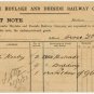 (I.B) Seacombe, Hoylake & Deeside Railway : Consignment Note 1893
