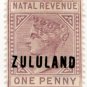 (I.B) Zululand Revenue : Duty Stamp 1d