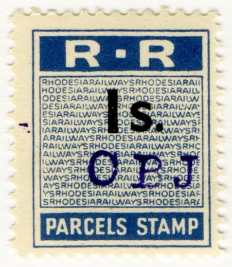 (I.B) Rhodesia Railways : Parcels Stamp 1/-