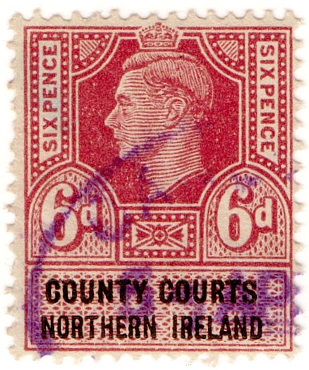 (I.B) George VI Revenue : County Courts (Northern Ireland) 6d