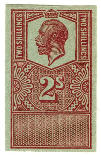 (I.B) George V Revenue : Unappropriated Die Proof 2/-