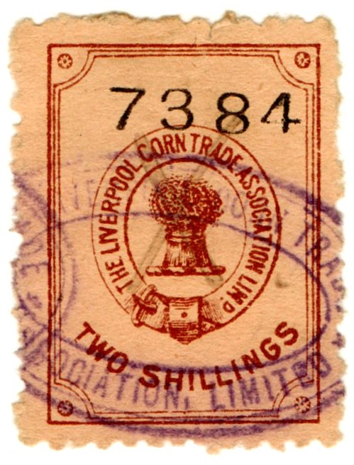 (I.B) Liverpool Corn Trade Association :  Fee Stamp 2/-