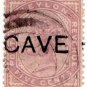(I.B) Ceylon Postal : 5c Cave Pre-Cancel