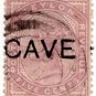 (I.B) Ceylon Postal : 5c Cave Pre-Cancel