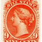 (I.B) Canada Revenue : Bill Stamp 9c (colour trial)