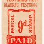 (I.B) Festiniog Railway : Parcel Stamp 9d (Blaenau Festiniog)