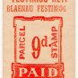 (I.B) Festiniog Railway : Parcel Stamp 9d (Blaenau Festiniog)