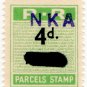 (I.B) Rhodesia Railways : Parcels Stamp 4d