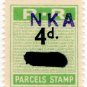 (I.B) Rhodesia Railways : Parcels Stamp 4d