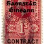(I.B) George V Revenue : Contract Note (Ireland) 1/- OP