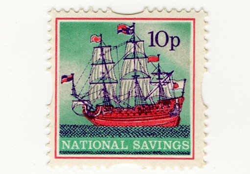 (I.B) National Savings : Galleon 10p