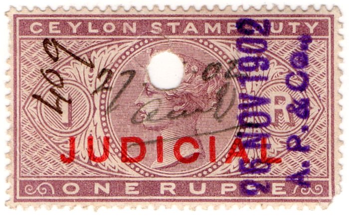 (I.B) Ceylon Revenue : Judicial 1R