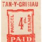 (I.B) Festiniog Railway : Parcel Stamp 4d (Tan-Y-Grisiau)