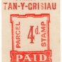 (I.B) Festiniog Railway : Parcel Stamp 4d (Tan-Y-Grisiau)
