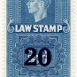 (I.B) Canada Revenue : Law Stamp 20c OP