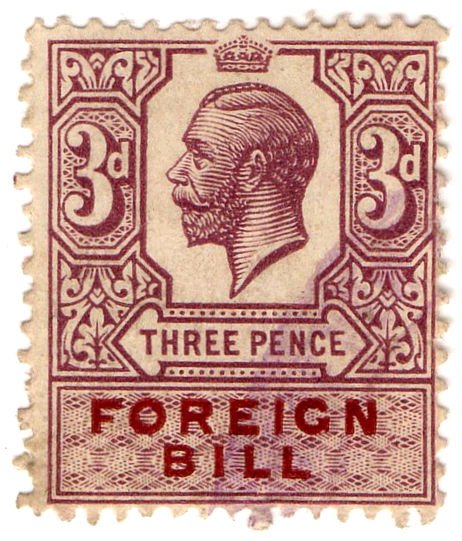 (I.B) George V Revenue : Foreign Bill 3d