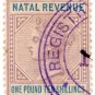 (I.B) Natal Revenue : Duty Stamp £1 10/-
