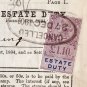 (I.B) QV Revenue : Estate Duty £1 10/- (complete document)