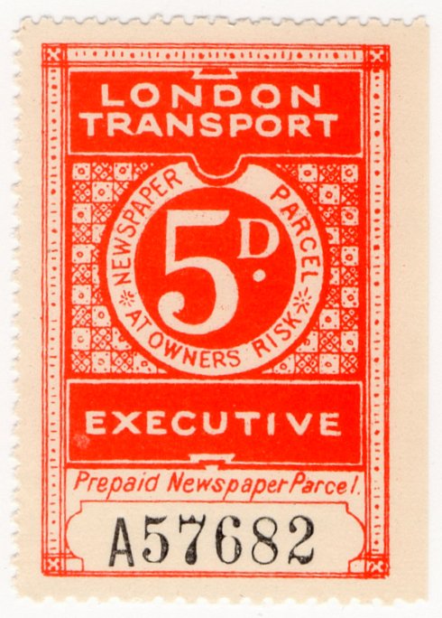 (I.B) London Transport Executive : Railway Newspapers 5d