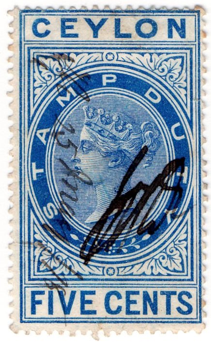 (I.B) Ceylon Revenue : Stamp Duty 5c