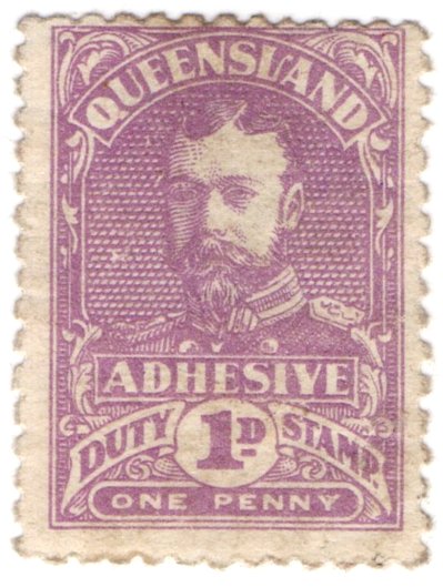 (I.B) Australia - Queensland Revenue : Adhesive Duty 1d