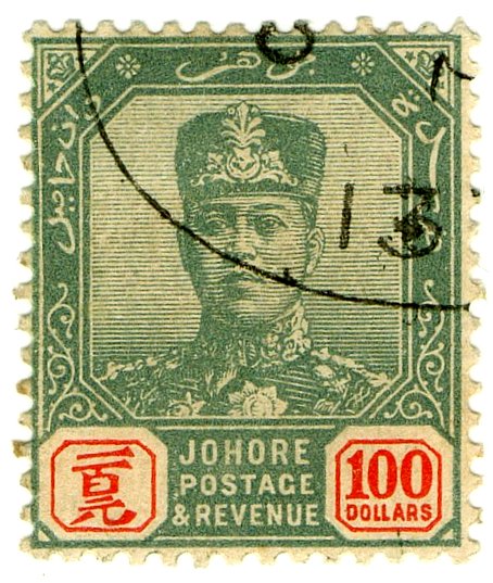 (I.B) Malaya States Revenue : Johore $100