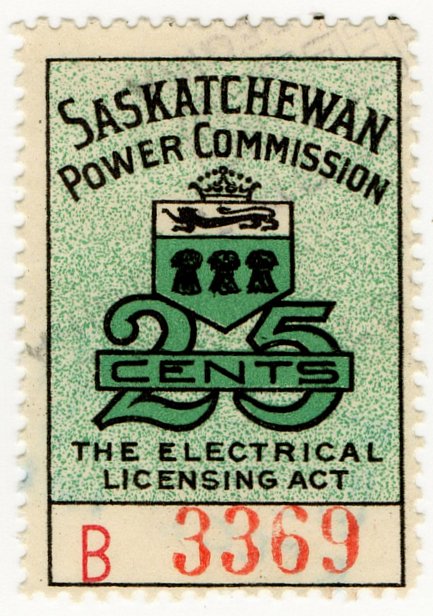 (I.B) Canada Revenue : Saskatchewan Power 25c