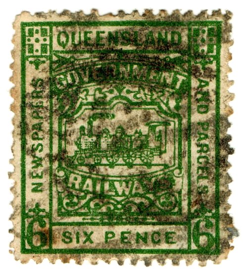 (I.B) Australia - Queensland Railways : Parcel 6d