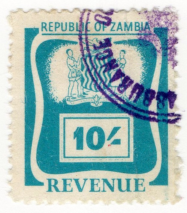 (I.B) Zambia Revenue : Duty 10/-