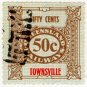 (I.B) Australia - Queensland Railways : Parcel 50c (Townsville)
