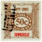 (I.B) Australia - Queensland Railways : Parcel 50c (Townsville)