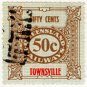 (I.B) Australia - Queensland Railways : Parcel 50c (Townsville)