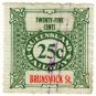 (I.B) Australia - Queensland Railways : Parcel 25c (Brunswick Street)