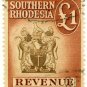 (I.B) Southern Rhodesia Revenue : Duty Stamp &Acirc;&pound;1