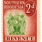 (I.B) Southern Rhodesia Revenue : Duty Stamp 2d