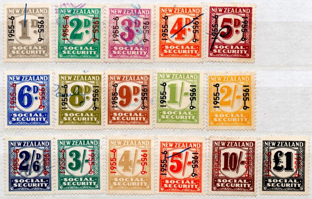 (I.B) New Zealand Revenue : Social Security Collection (1955-56)