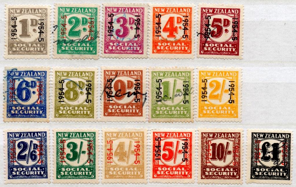 (I.B) New Zealand Revenue : Social Security Collection (1954-55)