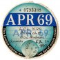 (I.B) GB Revenue : Car Tax Disc (New Hudson Motorcycle 1969)