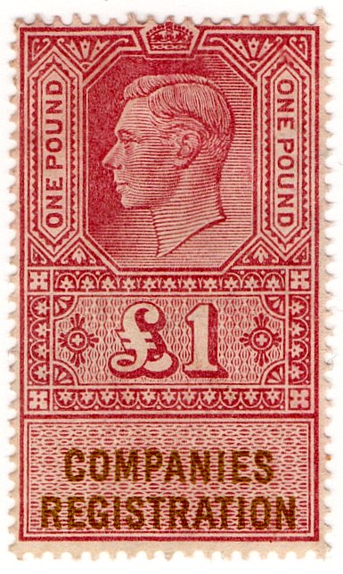 (I.B) George VI Revenue : Companies Registration &Acirc;&pound;1