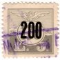 (I.B) Denmark Railway : Lollandesbanen 200 Øre (overprint)