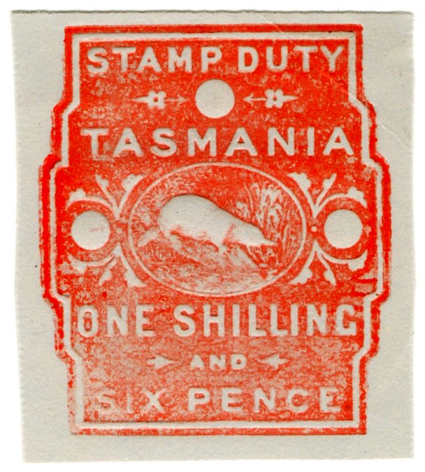 (I.B) Australia - Tasmania Revenue : Stamp Duty 1/6d