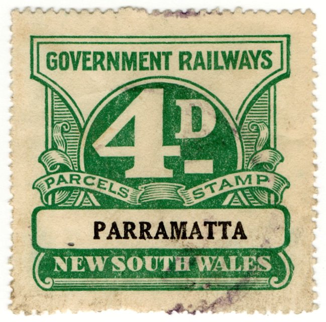 (I.B) Australia - NSW Railways Parcel 4d (Parramatta)